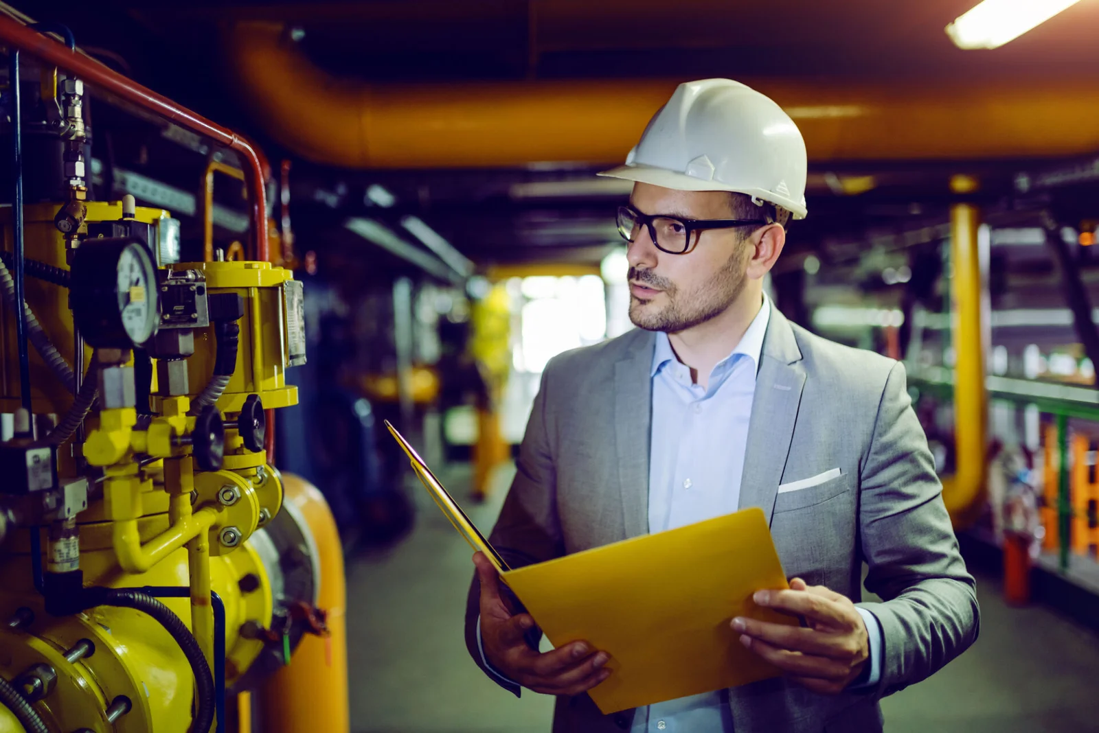 NJ home inspector student reviewing heating system and boiler components during residential HVAC inspection training